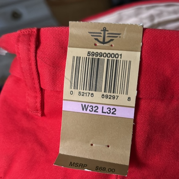 DOCKERS ‘Game Day’Red Kaki Pant 32 X 32 NEW w/Tags.Flat Front. - Picture 2 of 8